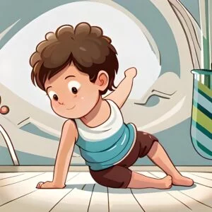 Niños practicando posturas de yoga